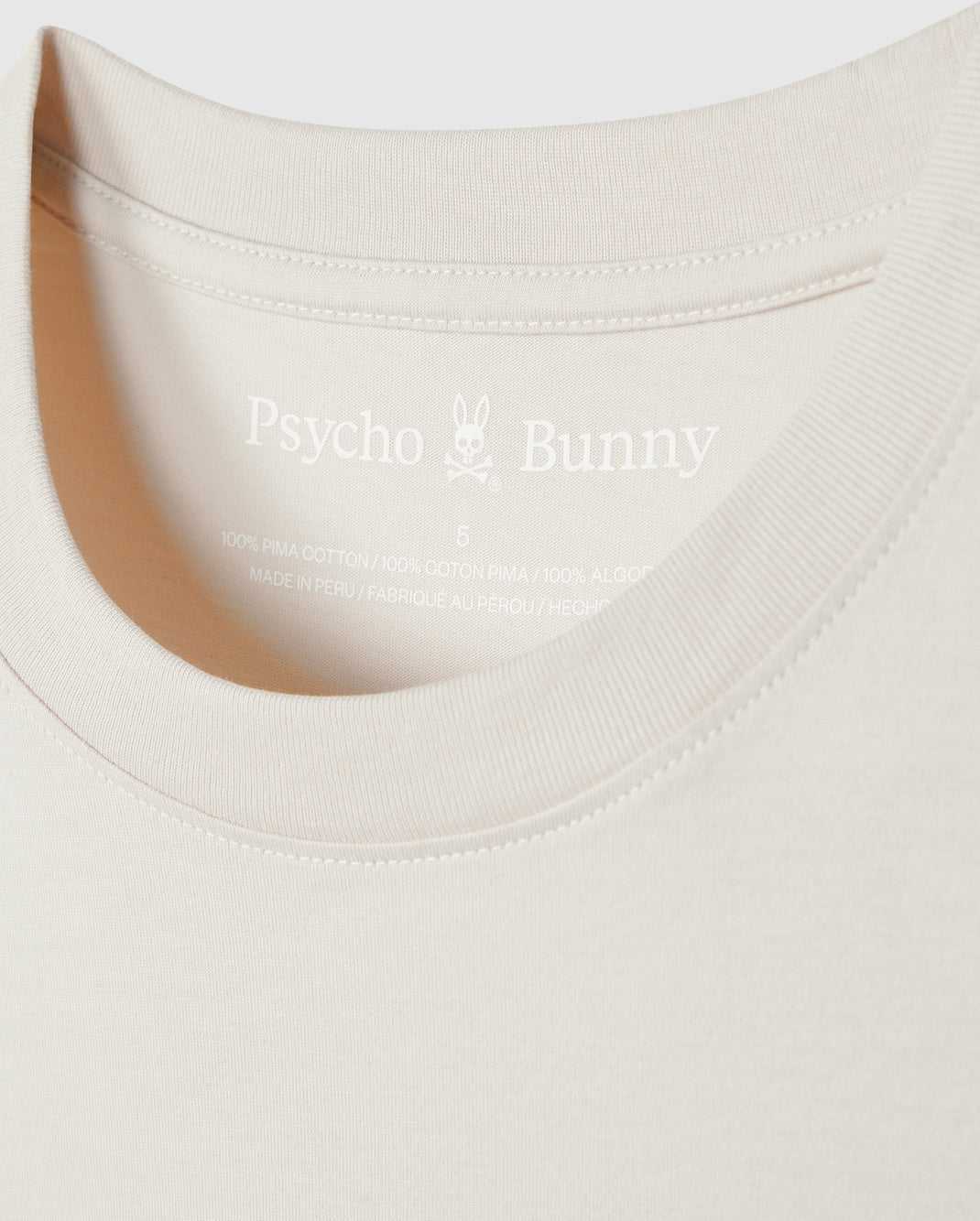 Tees Psycho Bunny Classic Crew Neck Tee Beige Homme | RNW-33861855